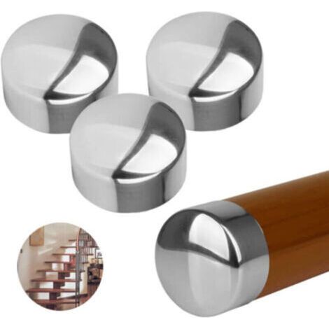 Lot de 2 paires d'embouts de main courante pour rampe de 45 mm Couvercle d'extrémité de l'accoudoir pour couvercle d'extrémité de l'accoudoir (1/5)