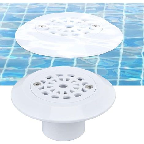 Bonde de piscine, bonde de piscine en plastique, sortie de piscine en plastique, entrée de bonde de piscine blanche, diamètre extérieur 45 mm, diamètre intérieur 38 mm (1/5)
