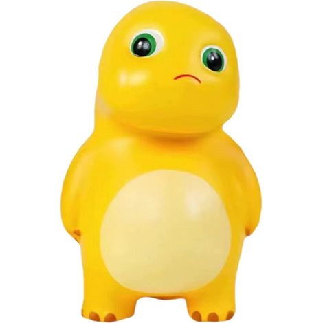 Jouet anti-stress en caoutchouc souple jaune vif - Motif animal mignon (1/5)