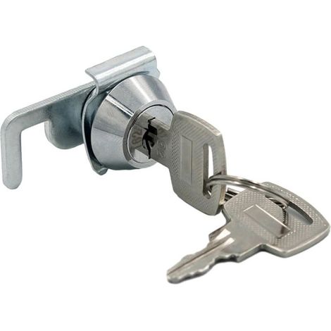 Serrure à came en alliage de zinc Serrure de Meuble pour une sécurité accrue dans les casiers de gym et les armoires métalliques (1/4)