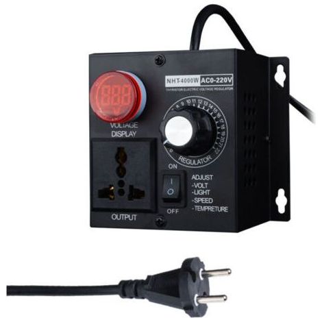 Ac 220V 4000W Compact Controller Variable Tension Vitesse Portable Temperature Lumiere Tension Adjuatable Dimmer (1/4)