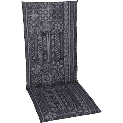 GO-DE Mittellehner-Auflage 108 cm x 48 cm x 5 cm, grau, anthrazit Auflagen & Hussen (1/2)