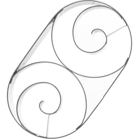 Cortador de galletas de acero con forma de croissant de 13 cm. (1/3)