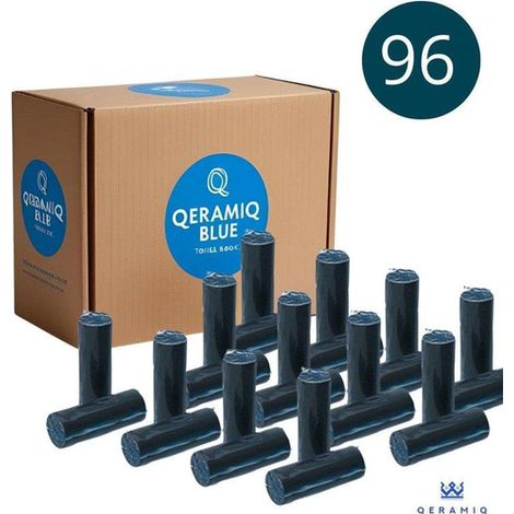 QeramiQ Blue Fresh Sticks - bâtonnets pour WC - boîte - 96 pièces - bleu (1/4)