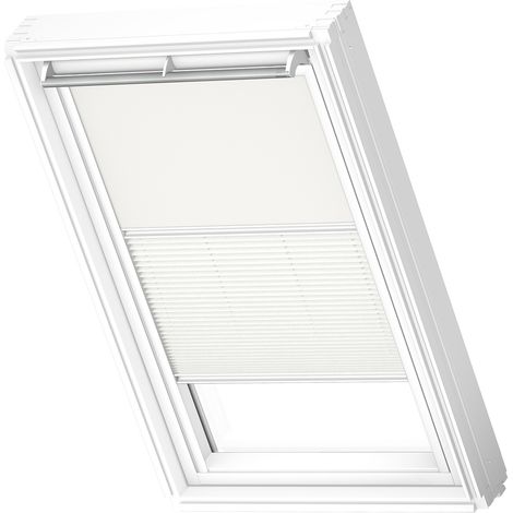 VELUX Original Store Duo Occultant et Tamisant (DFD), Cadre Blanc, CK04 Blanc