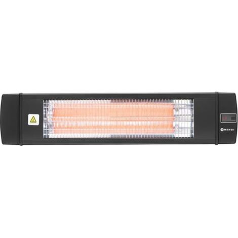 Chauffage de terrasse infrarouge Bola Noir 230V/2500W 879x85x(H)195 mm - Hendi
