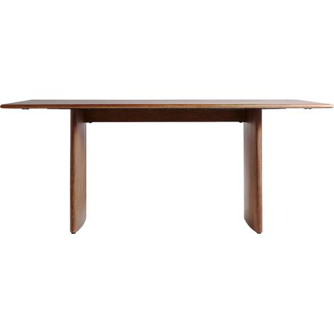 Pupitre contemporain en bois de manguier finition acajou vieilli - Acajou foncé vieilli (1/3)