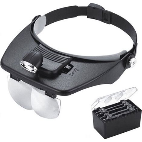 lente d'ingrandimento a LED per casco, lente d'ingrandimento a LED per casco