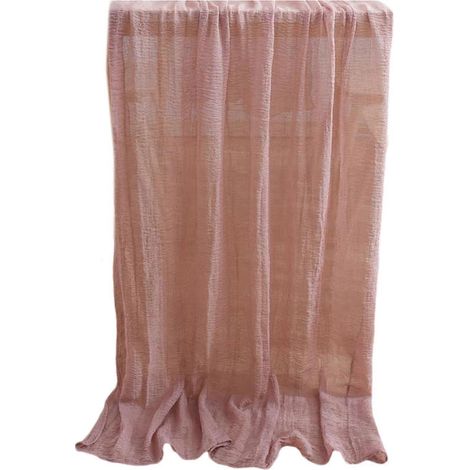 Nappe extra-large en polyester ondulé 90 x 180 cm, séchage rapide, lavable, couleur pâte de haricot (1/5)