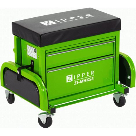 Zipper ZI-MHKS3 asiento rodante negro y verde confortable