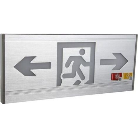 Lumières de secours en alliage d'aluminium, vente en gros, lumières de sortie de sécurité, signes d'évacuation, lumières de secours
