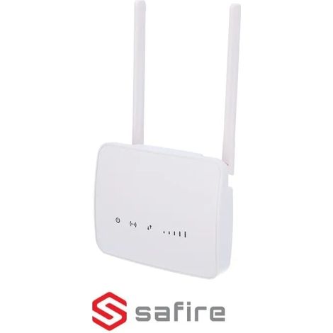 ROUTER 4G CON WIFI 4 PORTE RJ45 SAFIRE CON UPS PORTATILE CASA CAMPAGNA