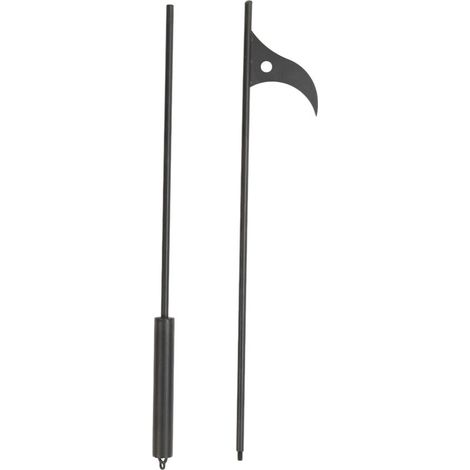Fire Pit Poker Steel 40 Inch Long Removable Outdoor Fire Poker for Fireplace Campfire Wood Stove and Indoor Use (1/5)