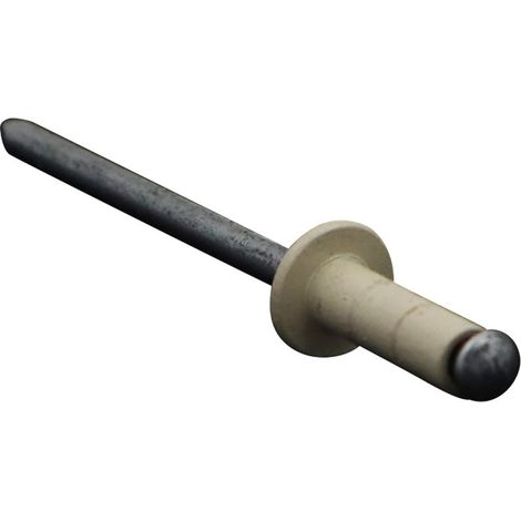 Rivet aveugle multiserrage GOMULTI Aluminium Tige acier TRS 4X12 RAL1013 blanc perle - 1 pièce (1/3)