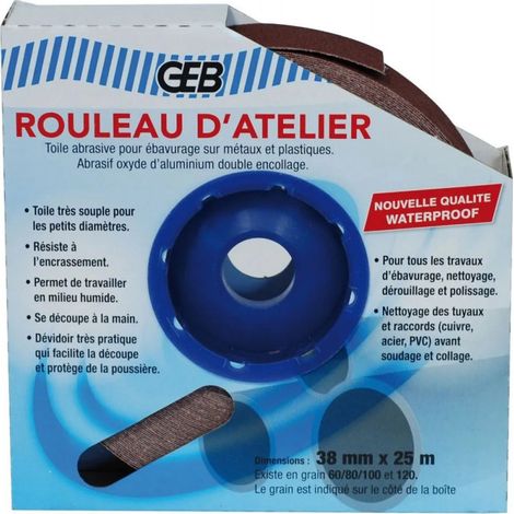 Rotolo da officina 25m 80g grano