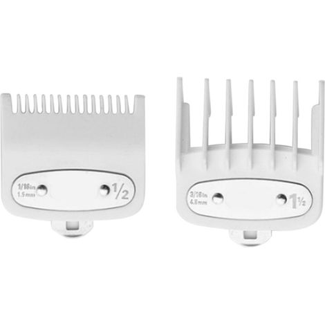 Guide de coupe à 2 tailles avec peigne pour tondeuse électrique sans fil, outil de coiffure professionnel.