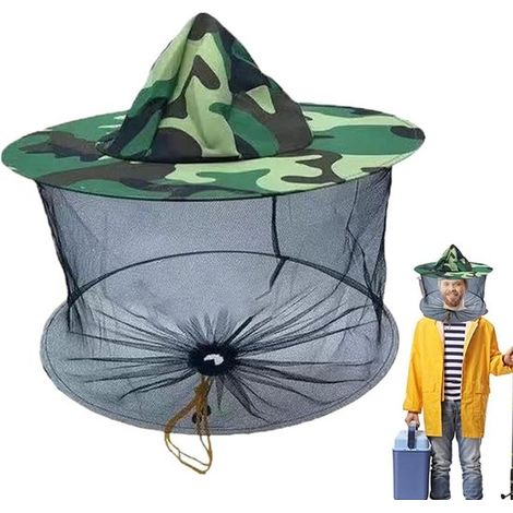 Universelle Schutzhülle für Vogelscheuchen-, Moskito- und Bienenhüte mit Netz, geeignet für Gartenarbeit und Outdoor-Aktivitäten (1/4)