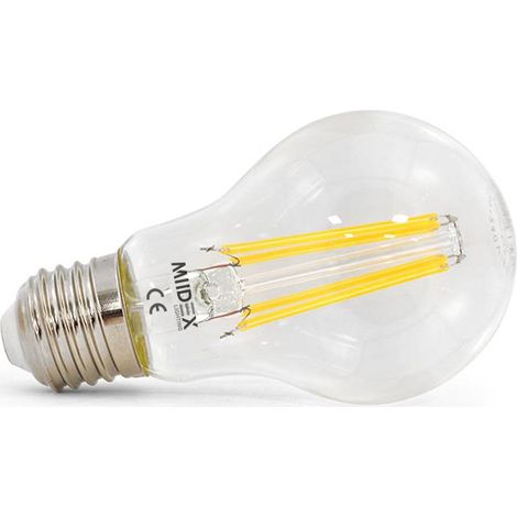 Ampoule LED E27 Bulb Filament 6W 4000K Miidex Lighting® (1/6)