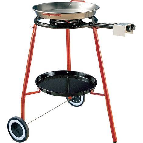Ensemble à paella 46 cm plat réchaud et pieds