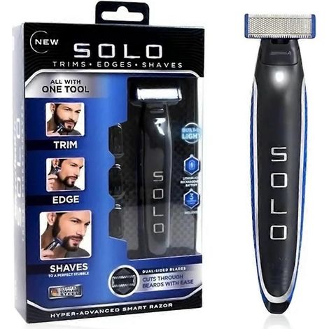 Rasoir intelligent rechargeable Personal Touch pour hommes, tondeuse et rasoir de précision, rasoir électrique Solo pour un rasage précis (1/5)