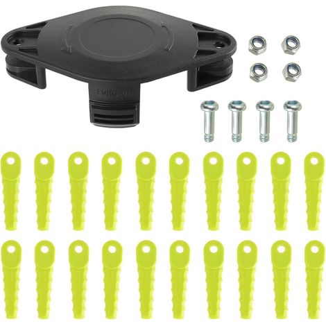 Tête de lame de tondeuse ACFHRL2, compatible avec les tondeuses électriques RYOBI ONE Head 18V et 24V RY40200/40021/24200, P2000 et AC052N1, avec 20 lames de rechange. (1/5)