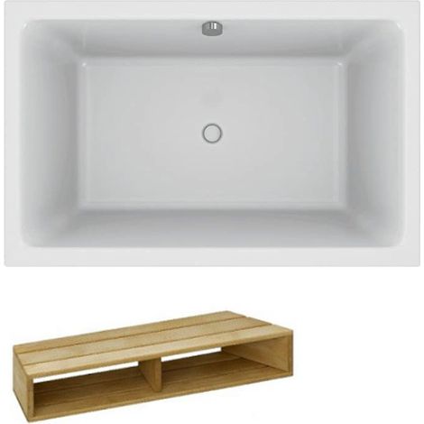 Baignoire bain douche 140 X 90 JACOB DELAFON Capsule + marche pieds