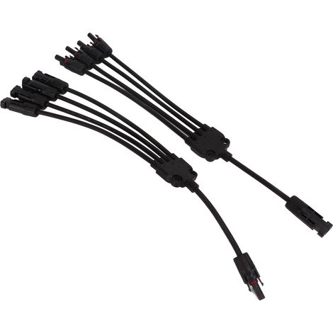 2Connecteurs solaires Y à 2 pièces, coupleur rapide mâle/femelle avec clé, IP67 étanche, 1500V DC, MMMMF+FFFFM, pour panneaux photovoltaïques. (1/5)
