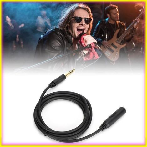 keenso Câble audio Conducteur en cuivre pur avec blindage 6,35 mm câble d'extension audio stéréo video fixation 6M / 19,69 4,5 m (1/5)