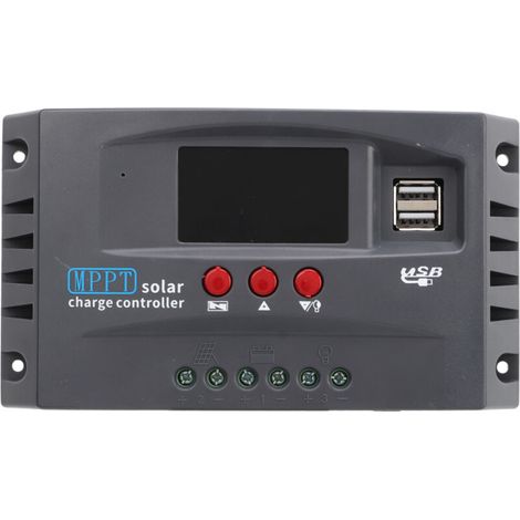 Régulateur Solaire MPPT 10A 12V/24V Chargeur Intelligent Auto-Adaptatif pour Panneaux