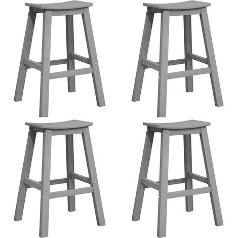 Maison Exclusive - Set Bar da Giardino 4 pcs Grigio chiaro HDPE