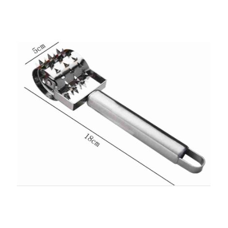 Attendrisseur de viande à rouleau en acier inoxydable 430, aiguilles à percer la viande, outil pour attendrir le steak, briser les fibres, mariner facilement, ustensile de cuisine domestique (1/2)