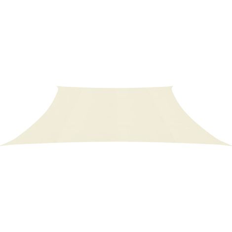 Voile d'ombrage, Protection Solaire, pour Jardin Terrasse Extérieur, 160 g/m² Crème 3/4x2 m PEHD OIB4212E (1/5)