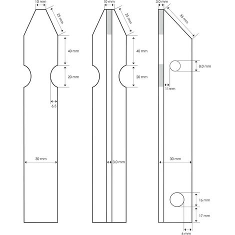 10 Paletti per Recinzione a T 250 cm 30x30 in Ferro Zincato Pali Metallo (1/3)