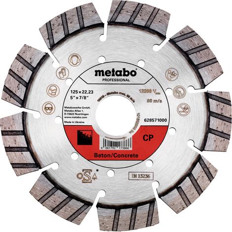 DISCO DIAMANTATO SEGMENTATO PER CEMENTO 12522,23 MM - ME 628571000