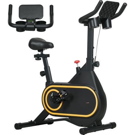 Magnetic Indoor Cycling Bike, Exercise Bike with Silent Flywheel, LCD Display, Tablet Holder, Comfortable Seat (1/5)