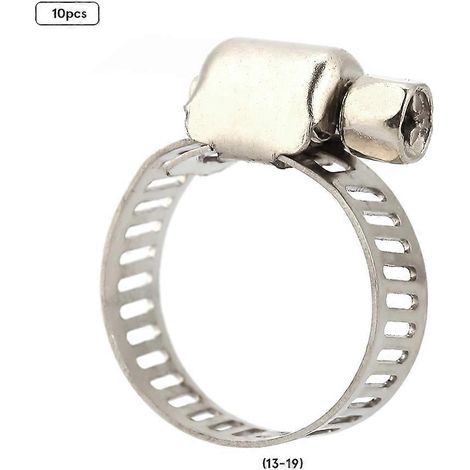 Schlauchschellen mit Schneckenantrieb, Edelstahl-Rohrschellen (13 mm–19 mm)