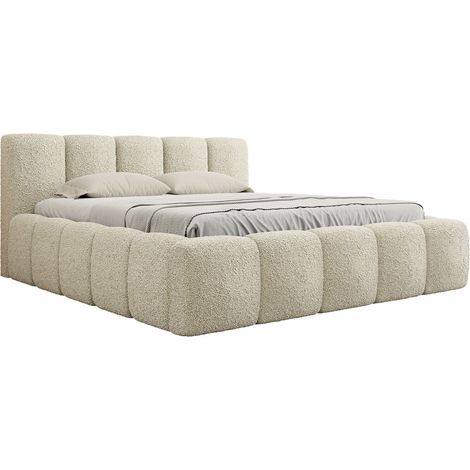 Lit TrendyNest 113, Abriamo 03, Double, 180x200, Tapisserie, Sommier à lattes, 200x222x71cm (1/5)