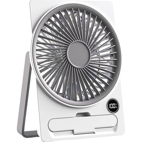 Ventilateur de Bureau avec de téléphone, Petit Ventilateur Puissant, adapté à la Chambre d ' et Dispositif de Refroidissement de téléphone de Voyage. (1/5)