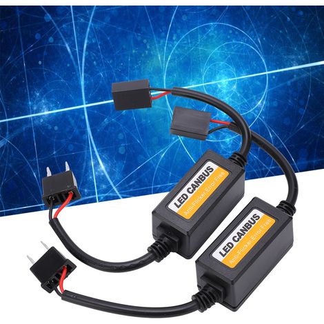 2 décodeurs LED, éliminateur de défauts d'éclairage LED, décodeur LED H7 anti-interférences et anti-scintillement (1/5)