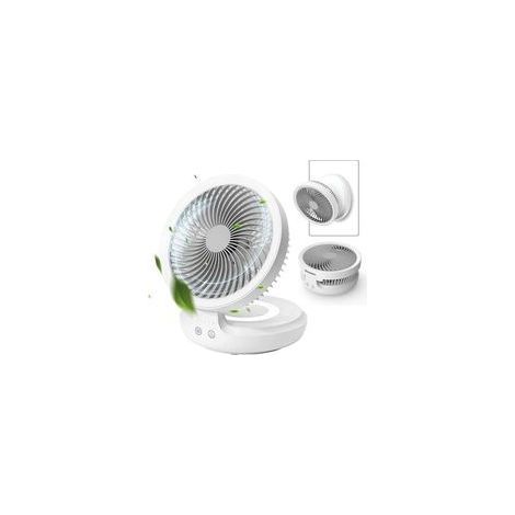 Ventilateur de table. ventilateur de table alimenté par batterie rechargeable avec oscillation automatique à 90 °. pliable. ultra silencieux. 4 vitesses (1/5)