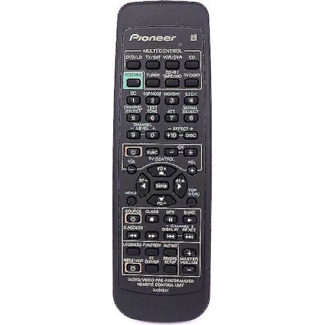 Télécommande de remplacement Axd7247 pour récepteur AV Pioneer VSX609RDS/MVXJI, compatible avec ampli home cinéma, télécommande universelle de rechange, contrôleur infrarouge, couleur noire. (1/2)