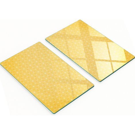 Dekorative Glas-Küchenschneidebretter mit Sternenmotiven, 2 x 30 x 52 cm (1/5)