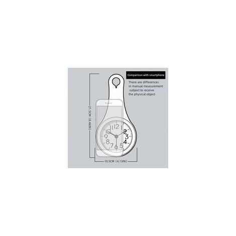 Réveil compact et silencieux avec ventouse, horloge originale pour la salle de bain ou la cuisine – Bleu – (1/3)