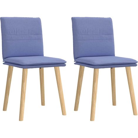 Esszimmerstühle 2 Stk. Jeansblau Stoff