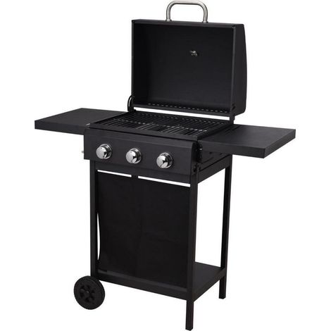 Barbacoa de gas de 3 fuegos 139x56,5x106cm vaggan (1/4)