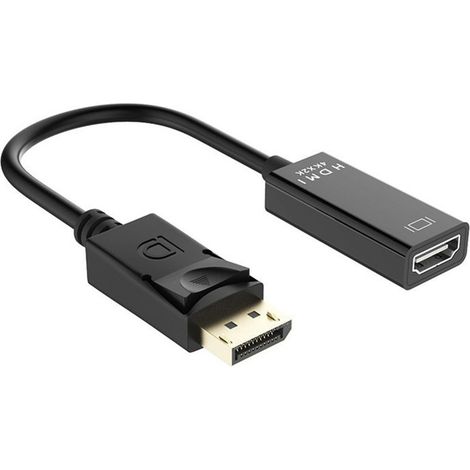 Adaptateur DisplayPort Mâle vers HDMI Femelle Câble Unidirectionnel 1080P Convertisseur Vidéo (1/3)