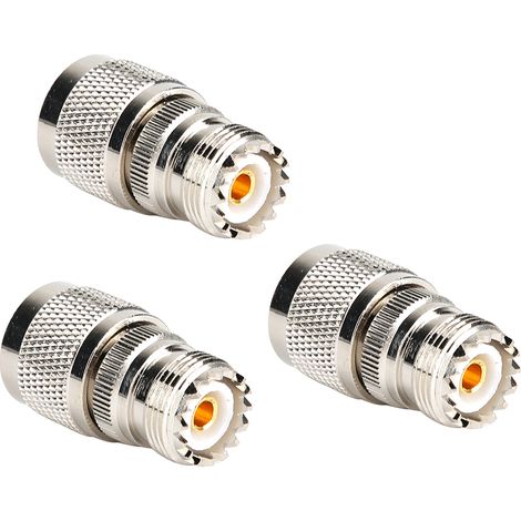 Connecteur Coaxial RF 50ohm N mâle vers UHF femelle, adaptateur pour antennes de radiodiffusion, Radio, 3 pièces (1/5)
