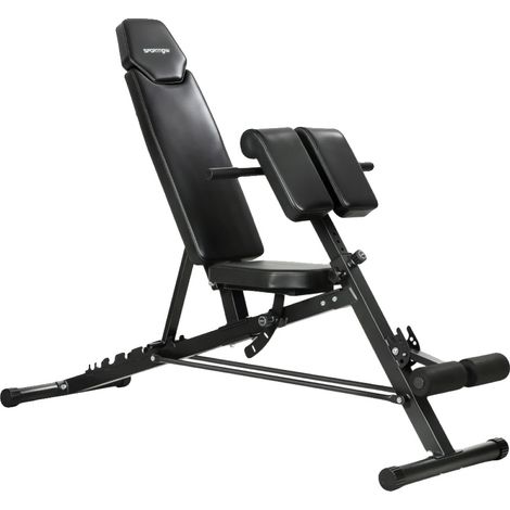 Banco de pesas ajustable, respaldo de 6 posiciones, entrenamiento de cuerpo completo, 180 x 68,5 x 93,5 cm (1/2)