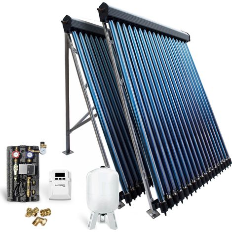 Röhrenkollektor Solarpaket Vakuumröhrenkollektor HP22-2 7,22 m² Solaranlage (1/5)