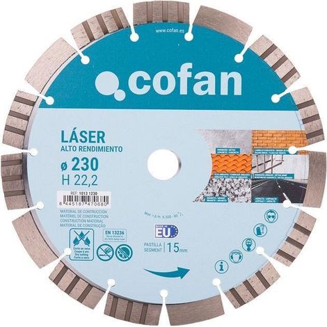 Disco láser alto rendimiento 230mm H15 para construcción (1/5)